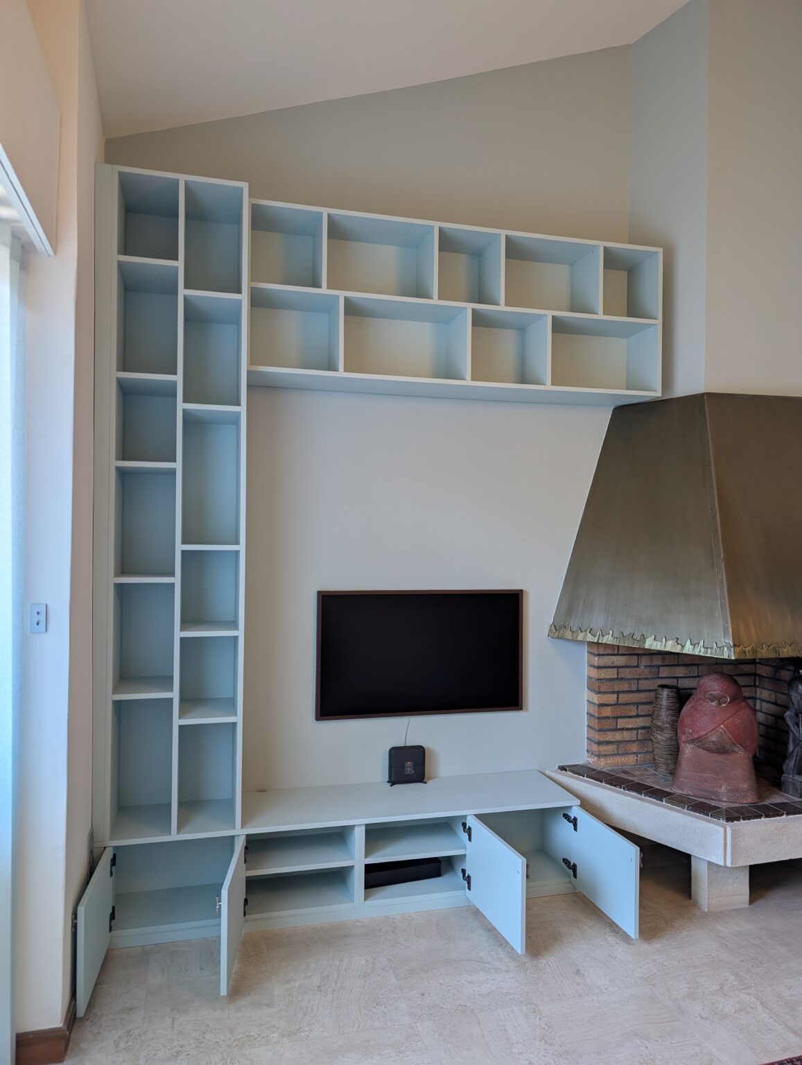 Bibliothèque meuble TV MDF